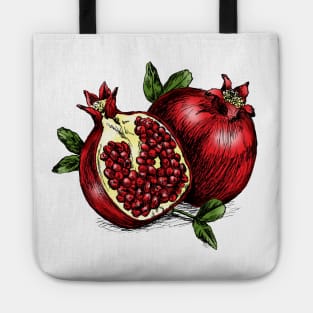 Pomegranate print Tote