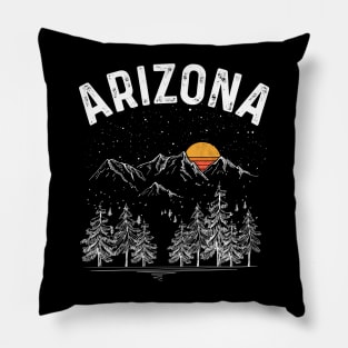 Vintage Retro Arizona State Pillow