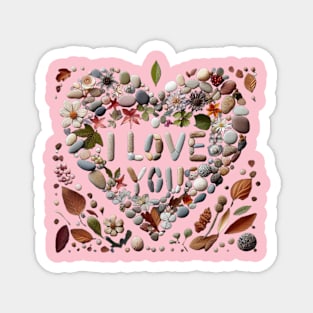 I love you floral Magnet