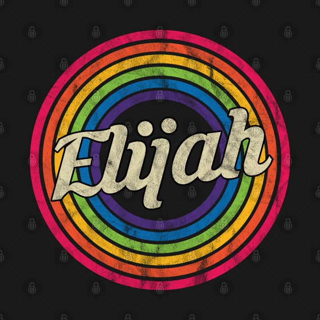 Elijah - Retro Rainbow Faded-Style by MaydenArt