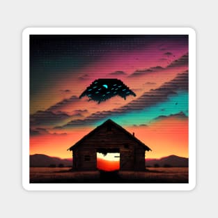 UFO visitation Magnet