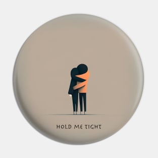 [AI Art] Hold me tight, Minimal Art Style Pin