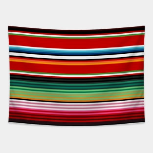 Mexican Serape Poncho Pattern Tapestry