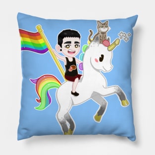 Madam's Terrible Trio (Unicornius) Pillow