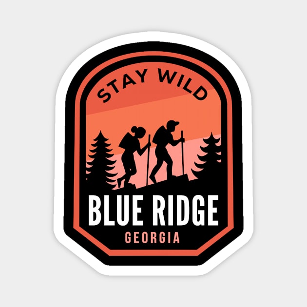 Blue Ridge Georgia Hiking in Nature Magnet by HalpinDesign