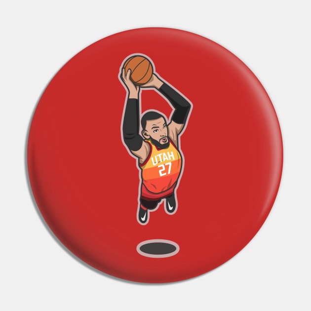 Rudy Gobert Cartoon Style Pin by ray1007