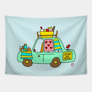 Cute car Tapestry