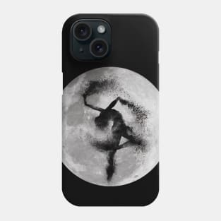 Ballerina silhouette and full moon - sand explosion - dance lover / ballet lover - gift idea Phone Case