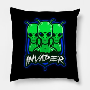 Alien invasion squad Pillow