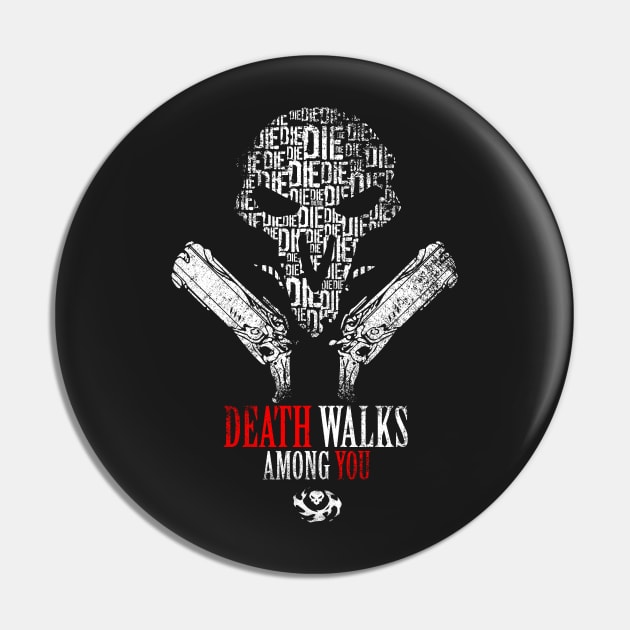 Death Walks Among You - Reaper Overwatch Pin by MizukamiDesigns