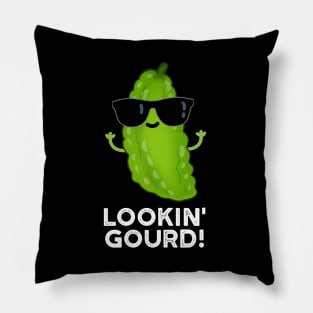 Looking Gourd Cute Cool Veggie Pun Pillow