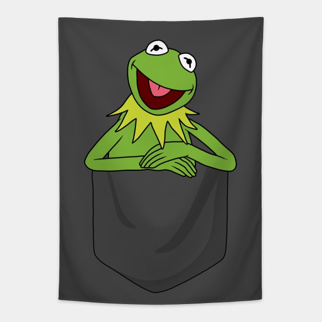 Kermit The Frog in Pocket Tapestry by valentinahramov