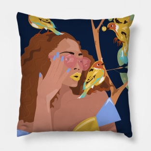 Birds flying high Pillow