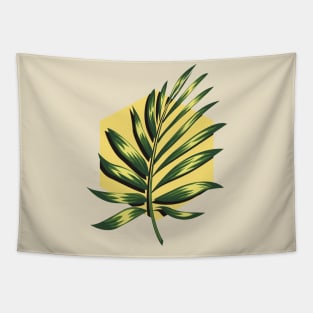 Green Palm Leaf Tapestry