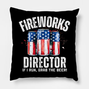 4th of July Fireworks Director Pillow