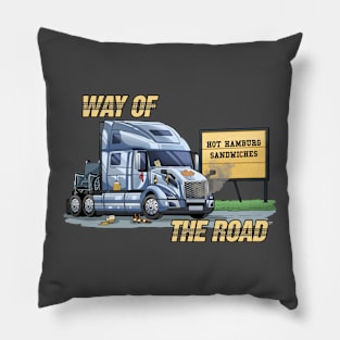 Funny Trucker | Way Of The Road Pillow