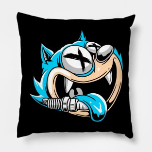 CARTOON DOODLE SPARK PLUG Pillow