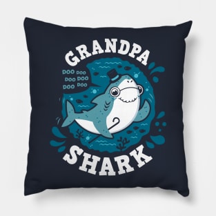 Grandpa Shark Pillow