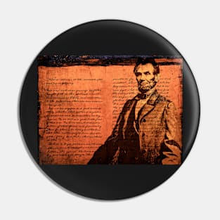 Abraham Lincoln and the Gettysburg Address Pin