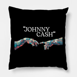 Johnny Cash // Hand Colour Pillow