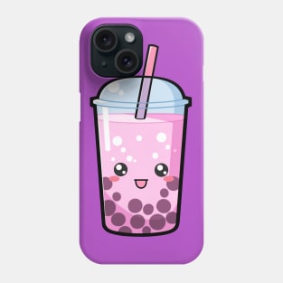 Kawaii Boba Tea Pink - Anime Shirt Phone Case