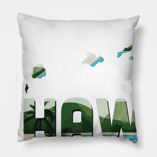 Hawaii state design / Hawaii lover / Hawaii gift idea / Hawaii present  / Hawaii home state Pillow