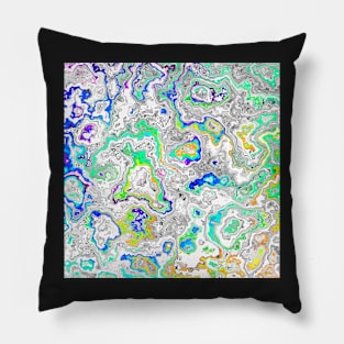 Rivers Original Abstract Design Pillow