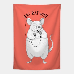 Rat Rat Wine | Animal Karaoke Collection Tapestry