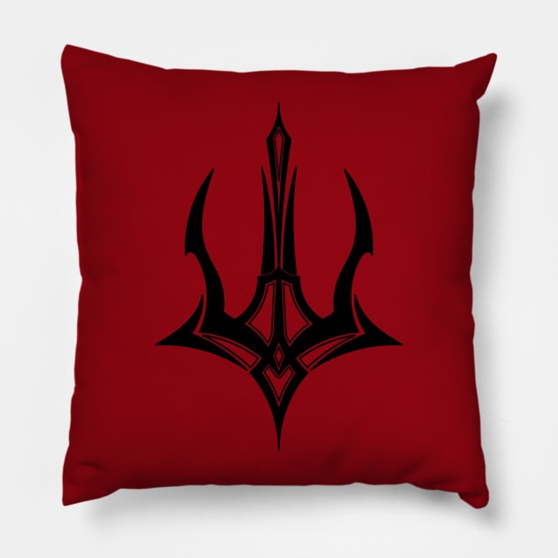 Blooming Trident Pillow by Tsymbal Design