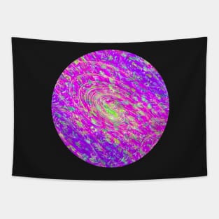 Abstract Fractal Wave Spiral Galaxy Purple Marbled Pattern Swirl Natural Flow Tapestry