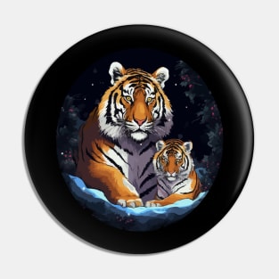 Siberian Tiger Fathers Day Pin