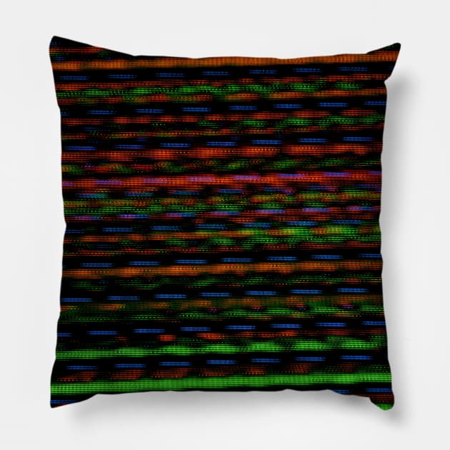 Liquid TV (09) - Analog Glitch Pillow by Art of the Glitch