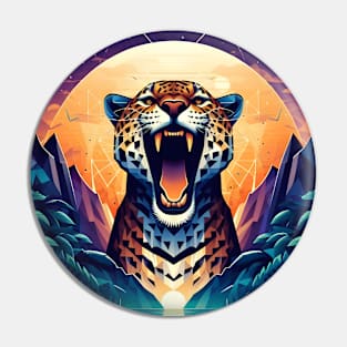 Low Poly Jaguar Pin