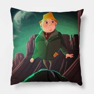 Globetrotter in far far away planets Pillow