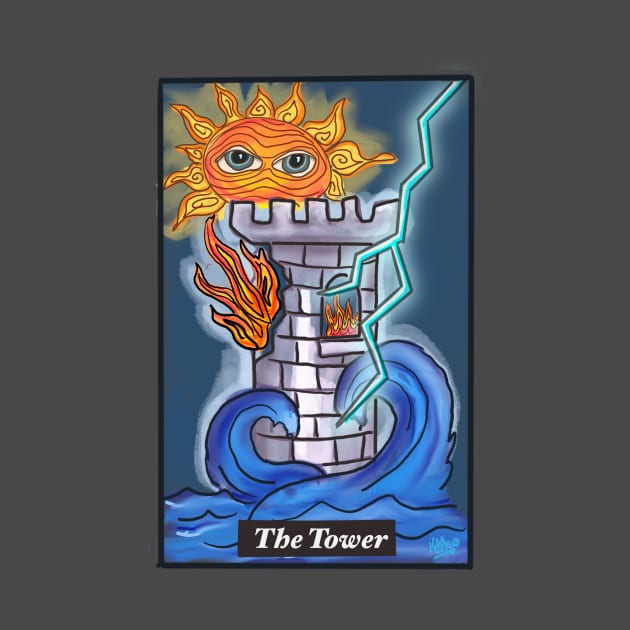 The Tower Tarot Card by Atlas of Strange
