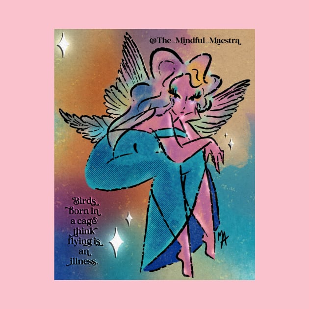 Rainbow Bird Fairy by The Mindful Maestra