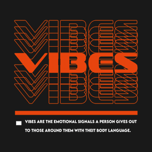 vibes multi text minimalistic streetwear T-Shirt