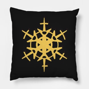 Golden Star Pillow