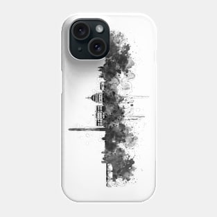 Washington DC Skyline - Black and White Phone Case