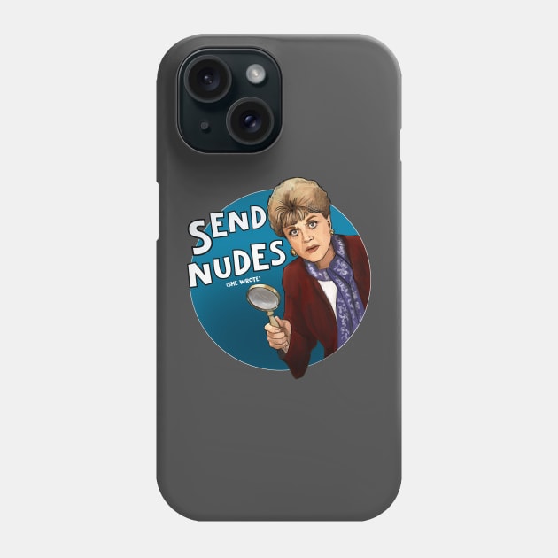 Jessica Fletcher Murder She Wrote Send Nudes Phone Case by Camp David