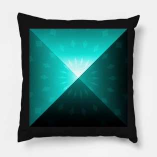 Sacred Geometry 3D Titanium Pyramid Architecture Pillow