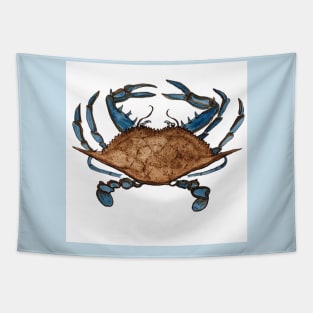 Blue Crab Power Pincers Tapestry