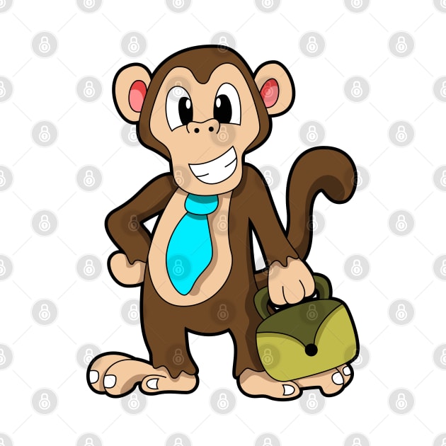 Monkey with Bag by Markus Schnabel
