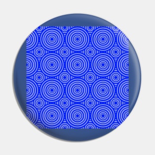 blue and white geometrical circle pattern Pin