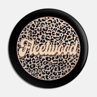 Classic Music Fleetwood Personalized Name Circle Birthday Pin