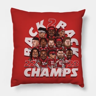 Kansas City Football 2023 Champs Pillow