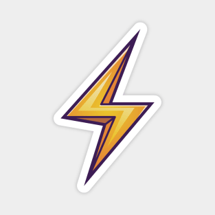 Lightning Thunder Sign Cartoon Vector Icon Illustration Magnet