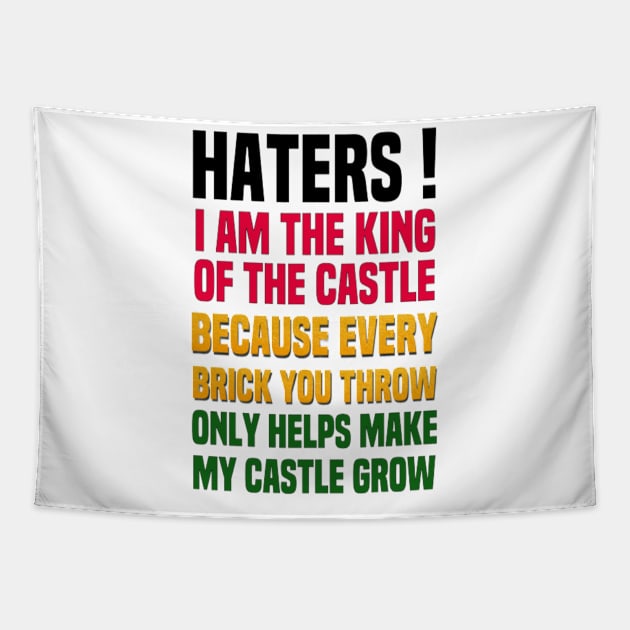 I Love My Haters Tapestry by Afroditees