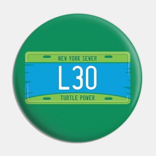 Leonardo License Plate Pin