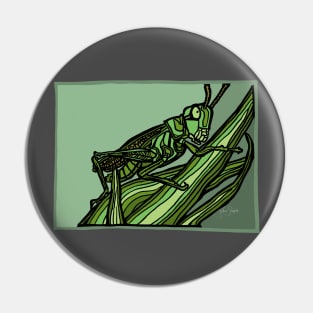 Green Grows the Grasshopper Pin